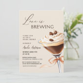 ラブイズブルーイングエスプレッソマルティーニブライダルシャワー 招待状 (スタンド正面)