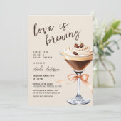 ラブイズブルーイングエスプレッソマルティーニブライダルシャワー 招待状 (スタンド正面)