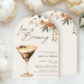 ラブイズブルーイングエスプレッソマルティーニブライダルシャワー 招待状