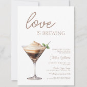 ラブイズブルーイングエスプレッソマルティーニブライダルシャワー 招待状