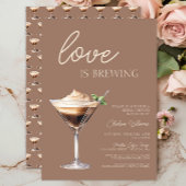 ラブイズブルーイングエスプレッソマルティーニブライダルシャワー 招待状