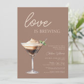 ラブイズブルーイングエスプレッソマルティーニブライダルシャワー 招待状