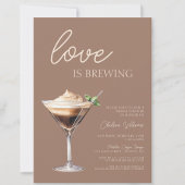 ラブイズブルーイングエスプレッソマルティーニブライダルシャワー 招待状