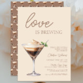 ラブイズブルーイングエスプレッソマルティーニブライダルシャワー 招待状