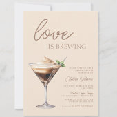 ラブイズブルーイングエスプレッソマルティーニブライダルシャワー 招待状