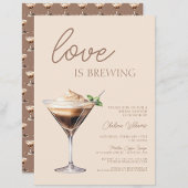 ラブイズブルーイングエスプレッソマルティーニブライダルシャワー 招待状