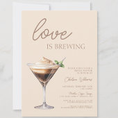 ラブイズブルーイングエスプレッソマルティーニブライダルシャワー 招待状