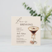 ラブイズブルーイングエスプレッソマルティーニブライダルシャワー 招待状 (スタンド正面)