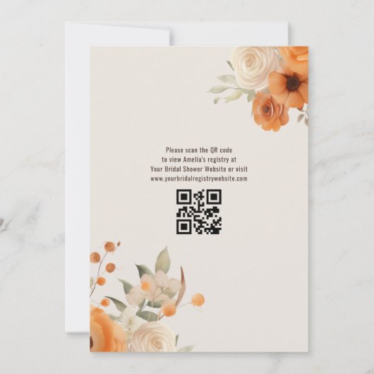 ラブイズブルーイングエスプレッソマルティーニブライダルシャワー 招待状 (裏面)