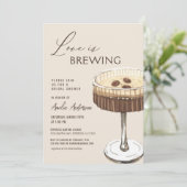 ラブイズブルーイングエスプレッソマルティーニブライダルシャワー 招待状 (スタンド正面)