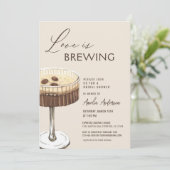 ラブイズブルーイングエスプレッソマルティーニブライダルシャワー 招待状 (スタンド正面)