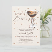 ラブイズブルーイングエスプレッソマルティーニブライダルシャワー 招待状 (スタンド正面)