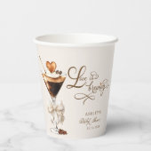 ラブイズブルーイングエスプレッソマルティーニブライダルシャワー 紙コップ (裏面)