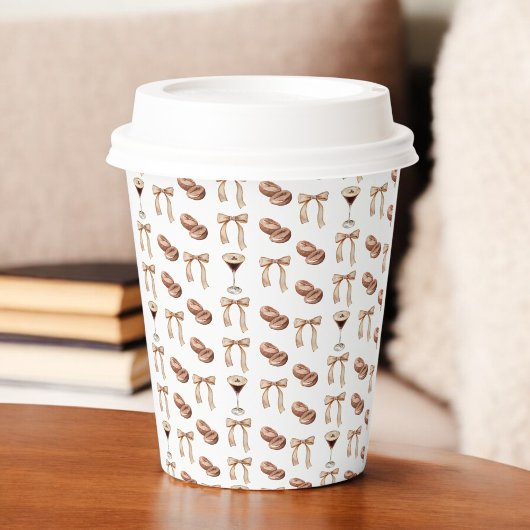 ラブイズブルーイングエスプレッソマルティーニブライダルシャワー 紙コップ