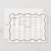 ラブイズブルーイングエスプレッソマルティーニレシピカード 招待状 (正面)