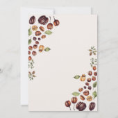 ラブイズブルーイングエスプレッソモダンブライダルシャワー 招待状 (裏面)