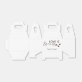 ラブイズブルーイングコーヒーテーマブライダルシャワー フェイバーボックス (折り畳みなし)