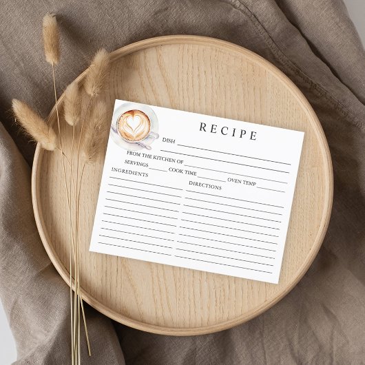 ラブイズブルーイングコーヒーテーマレシピカード