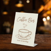 ラブイズブルーイングコーヒーバー 台座サイン