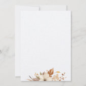 ラブイズブルーイングコーヒーフローラブライダルシャワー 招待状 (裏面)