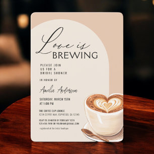 ラブイズブルーイングコーヒーブライダルシャワーカフェ 招待状