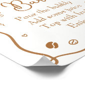 ラブイズブルーイングコーヒーブライダルシャワーミモザバー ポスター (角)