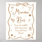 ラブイズブルーイングコーヒーブライダルシャワーミモザバー ポスター (正面)