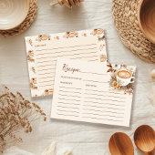 ラブイズブルーイングコーヒーブライダルシャワーレシピカード ポストカード