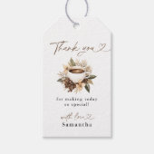 ラブイズブルーイングコーヒーブライダルシャワー ギフトタグ (正面)