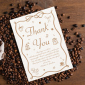 ラブイズブルーイングコーヒーブライダルシャワー サンキューカード
