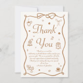ラブイズブルーイングコーヒーブライダルシャワー サンキューカード (正面)