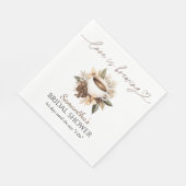 ラブイズブルーイングコーヒーブライダルシャワー スタンダードランチョンナプキン (角)