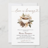 ラブイズブルーイングコーヒーブライダルシャワー 招待状 (正面)