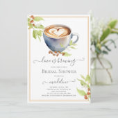 ラブイズブルーイングコーヒーブライダルシャワー 招待状 (スタンド正面)
