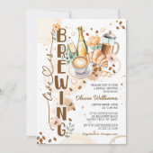 ラブイズブルーイングコーヒーブライダルシャワー 招待状 (正面)