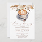 ラブイズブルーイングコーヒーブライダルシャワー 招待状 (正面)