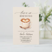 ラブイズブルーイングコーヒーブライダルシャワー 招待状 (スタンド正面)