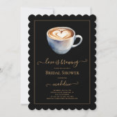 ラブイズブルーイングコーヒーブライダルシャワー 招待状 (正面)