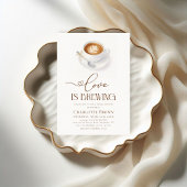 ラブイズブルーイングコーヒーブライダルシャワー 招待状