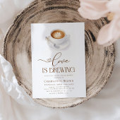 ラブイズブルーイングコーヒーブライダルシャワー 招待状