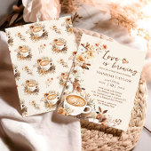 ラブイズブルーイングコーヒーブライダルシャワー 招待状