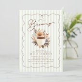 ラブイズブルーイングコーヒーブライダルシャワー 招待状 (スタンド正面)