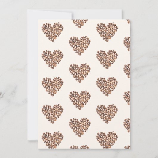 ラブイズブルーイングコーヒーブライダルシャワー 招待状 (裏面)