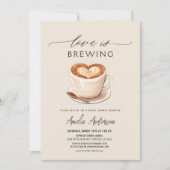 ラブイズブルーイングコーヒーブライダルシャワー 招待状 (正面)