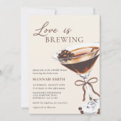 ラブイズブルーイングシックマルティーニブライダルシャワー 招待状 (正面)