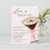 ラブイズブルーイングシックマルティーニブライダルシャワー 招待状 (スタンド正面)