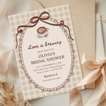 ラブイズブルーイングジンガムコーヒーブライダルシャワー