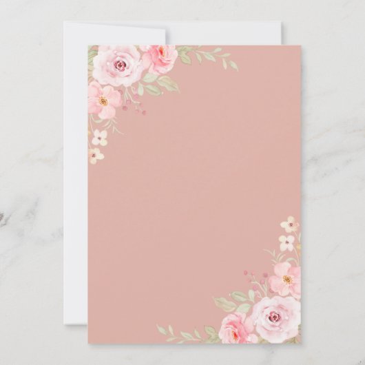 ラブイズブルーイングティーガーデンパーティーブライダルシャワー 招待状 (裏面)