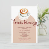 ラブイズブルーイングテラコッタブライダルシャワーボホ 招待状 (スタンド正面)