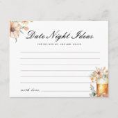 ラブイズブルーイングデイトナイトアイディアブライダルシャワー エンクロージャーカード (正面)